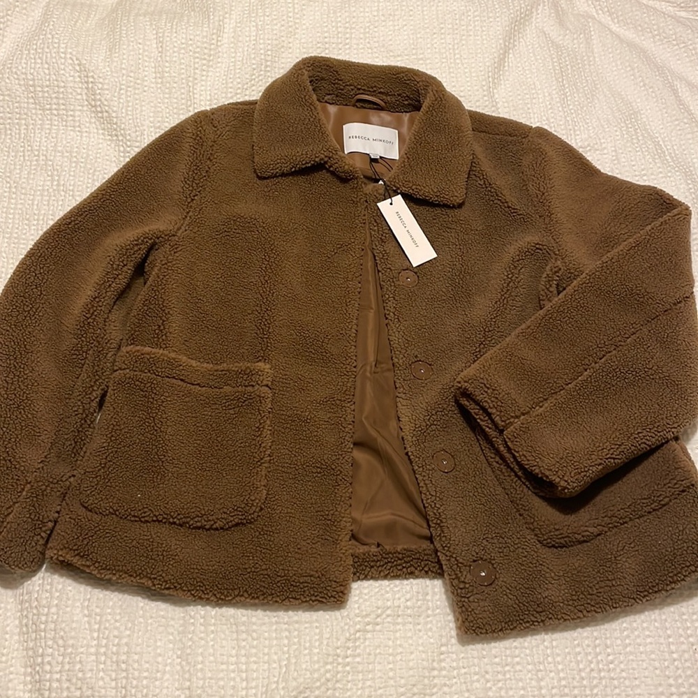 NWT Rebecca Minkoff Harley Teddy Sherpa Jacket